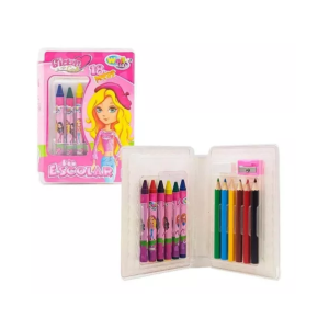 WE3915 ESTOJO KIT ESCOLAR 18 PCS GLAM GIRLS