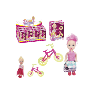 WBU2188 BONECA DUDA PASSEIO DE BICICLETA WELLKIDS