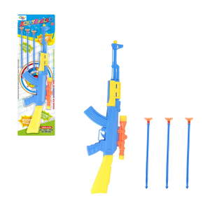 7976 PISTOLA LANCA DARDOS COM VENTOSA BOOM 4 PCS WELLMIX