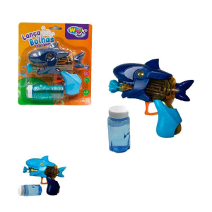 WB11834 PISTOLA LANCA BOLHAS A FRICCAO LITTLE SHARK WELLKIDS