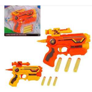 WB5292 PISTOLA LANCA DARDOS POINT SRT COR 4 PCS WELLMIX