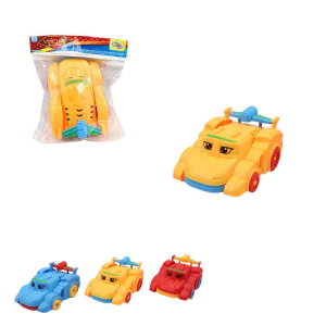WB11732 CARRO A CORDA COM LUZ BABY OLHINHOS COLORIDOS WELLKIDS