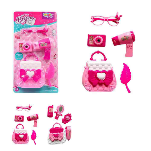WB12425 KIT BELEZA SUPER PINK FASHION MODELO 5PCS WELLKIDS