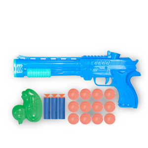 19882 PISTOLA LANCA DARDOS FAST SHOOT SRT COR 17 PCS WELLKIDS