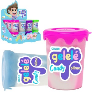 3801 GELELE SLIME CANDY POTE 180G 4X24 COLOR