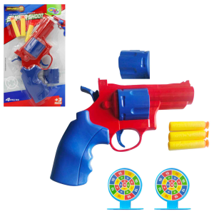 WB19710 PISTOLA LANCA DARDOS SUPER SHOOT 5PCS