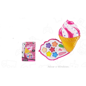 DTE0290 KIT MAQUIAGEM INFANTIL SORVETE