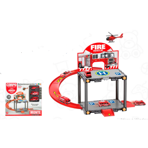 DTY0672 BRINQUEDO ESTACAO BOMBEIROS 13PCS