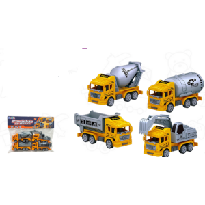 DTY1210 CAMINHOES DE CONSTRUCAO 4PCS