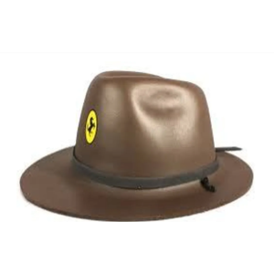 51 CHAPEU COWBOY ADULTO MARROM EM EVA RIPLAS