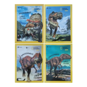 20042801 LER E COLORIR DINOSSAUROS - NAT GEO - 4 CAPAS