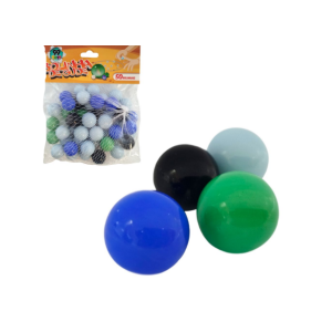 FC023_QO BOLINHAS DE VIDRO LEITOSA - KIT COM 50 PECAS