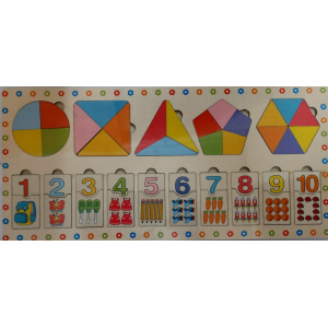 TK-AB8788 BRINQUEDO CONJUNTO EDUCATIVO (P/ ENCAIXE) DE MADEIRA