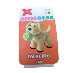 13051 MASSA EVA BL POTE C/ 4 CORES 28G CACHORRO