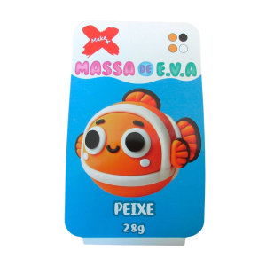 13062 MASSA EVA BL POTE C/4 CORES 28G PEIXE