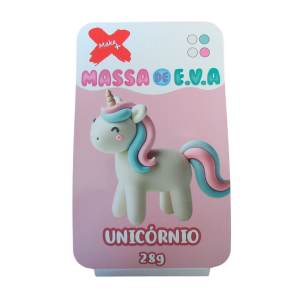 13052 MASSA EVA BL POTE C/4 CORES 28G UNICORNIO