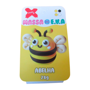 13054 MASSA EVA BL POTE C/4 CORES 28G ABELHA